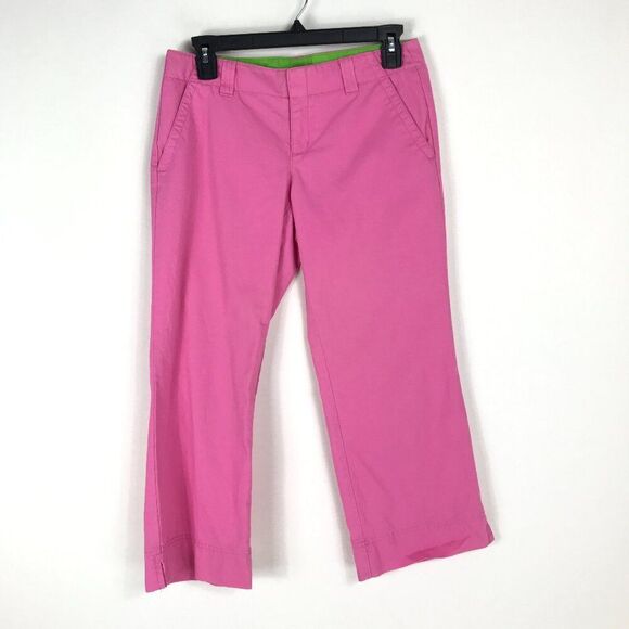 Lilly Pulitzer Palm Beach Fit Crop / Capri Pants Women's Size 2 Pink Cotton - Picture 1 of 10